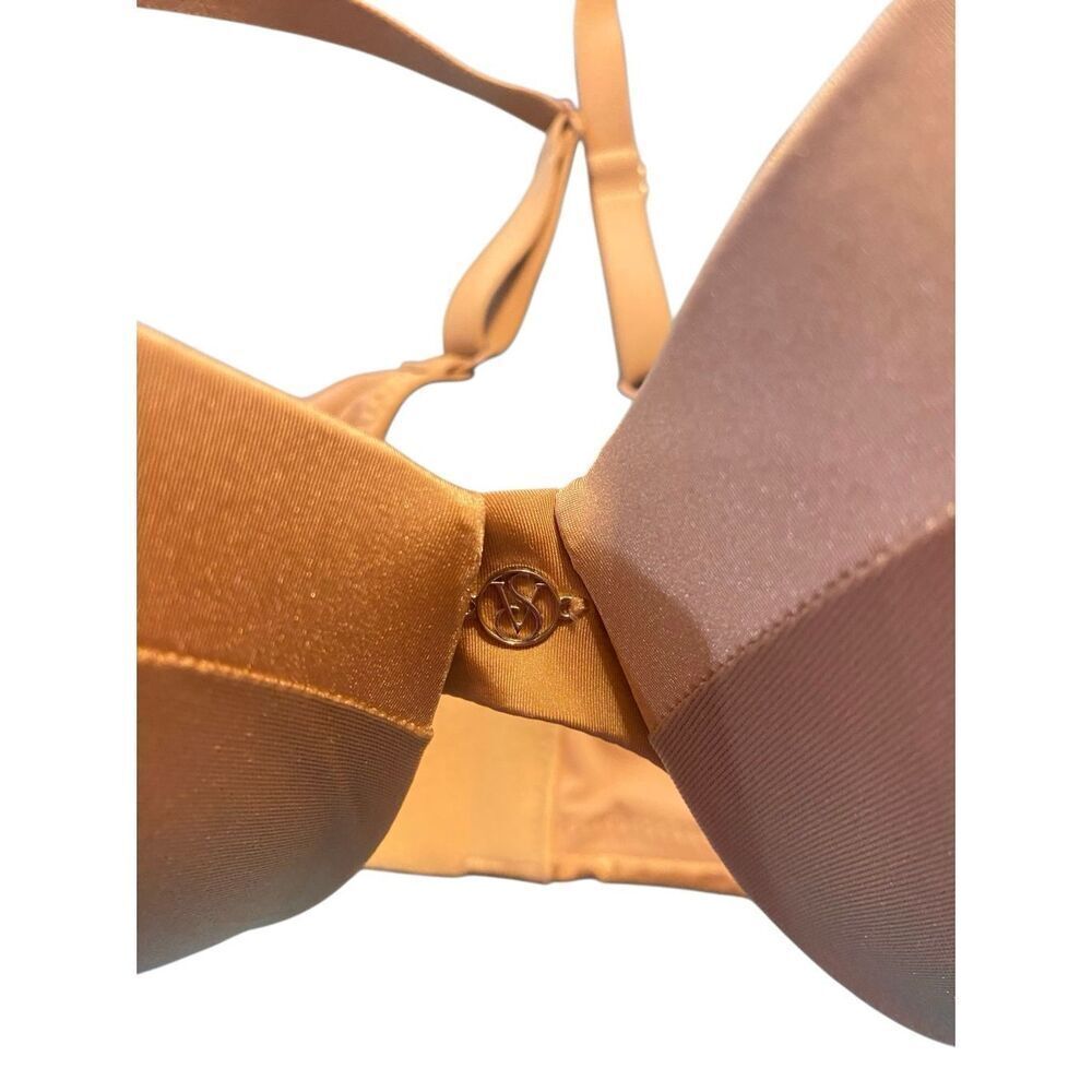 Victoria’s Secret push-up brawl tan size 34D padded criss cross back - Picture 5 of 5